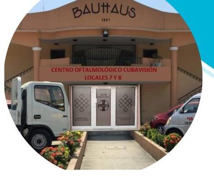 Fachada de una sede del Centro Oftalmológico Cubavisión